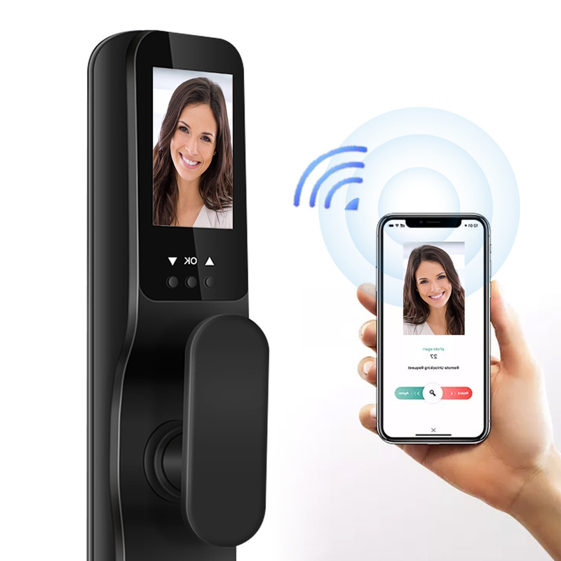 3D Face Digital Tuya Smart Lock RFID ระบบควบคุมการเข้าออกด้วยลายนิ้วมืออลูมิเนียม