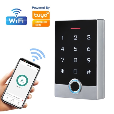 ระบบควบคุมการเข้าออกประตู Wifi Tuya IP68 ปุ่มกดแบบสแตนด์อโลนกันน้ำ RFID / ลายนิ้วมือ