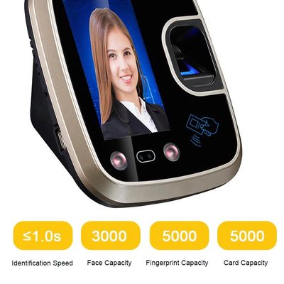 Time Keeper 4.3 นิ้วระบบจดจำใบหน้าไบโอเมตริกซ์