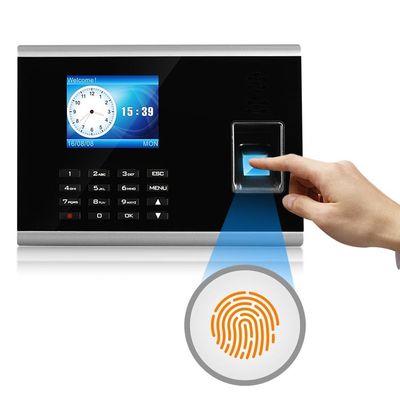 ลายนิ้วมือบัตร RFID 2.8 นิ้วเครื่องเข้าร่วมระบบดิจิตอล TFT