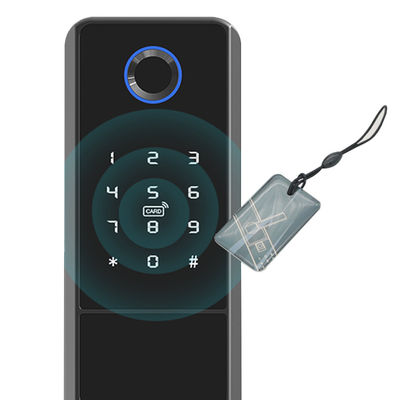 การจดจำลายนิ้วมือแบบไม่ใช้กุญแจแบบไม่ใช้กุญแจ Tuya Smart Lock พร้อมใบรับรอง CE FCC
