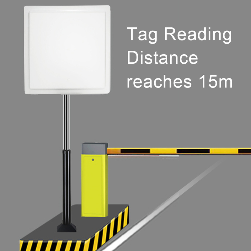 Linux IP67 เครื่องอ่าน UHF RFID ระยะไกล 15 เมตร USB TCP WIFI สำหรับการจัดการที่จอดรถ