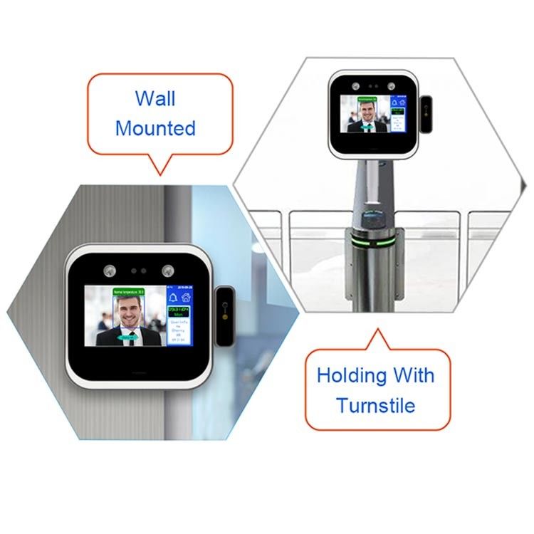 ความจุ 3K WIFI ข้อมือปาล์ม RoHS อุณหภูมิการจดจำใบหน้า