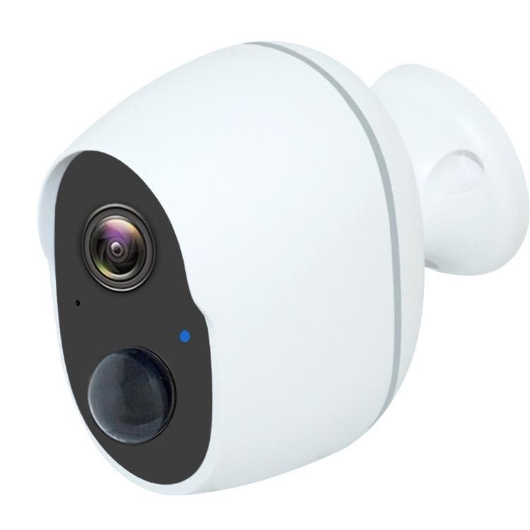 กันน้ำกลางแจ้งในร่มแบบชาร์จ 2MP 5V 2A มินิ WiFi ลูกเบี้ยว
