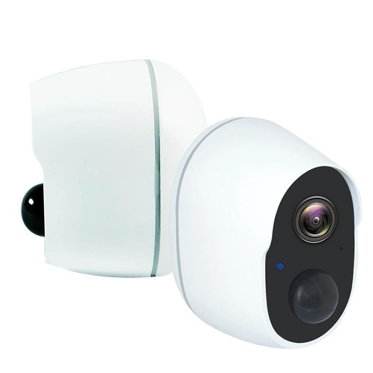 กันน้ำกลางแจ้งในร่มแบบชาร์จ 2MP 5V 2A มินิ WiFi ลูกเบี้ยว