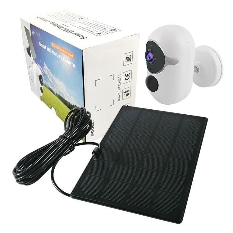 IP66 Solar Smart Home Security กล้องมินิ WiFi ที่มีการใช้พลังงานต่ำ
