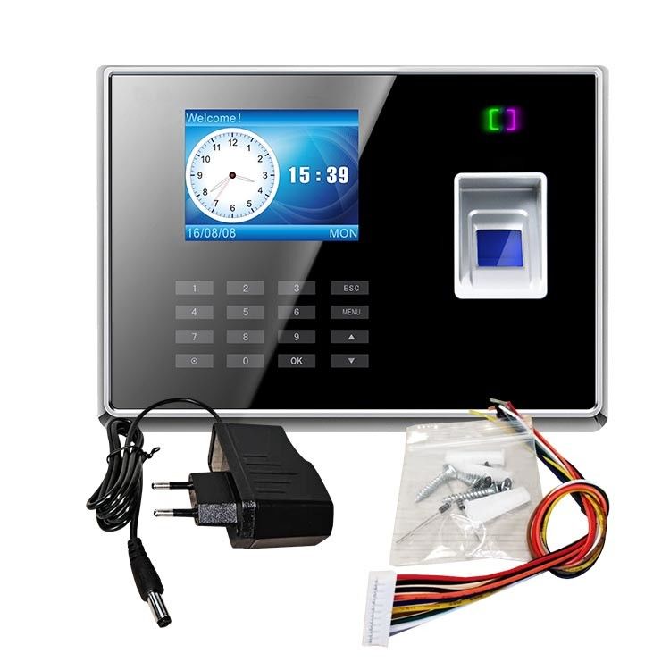 2.8 นิ้ว WiFi Biometric ลายนิ้วมือนาฬิกาเวลาฟรีซอฟต์แวร์คลาวด์