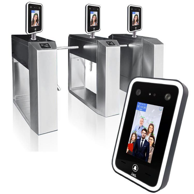 เครื่องเข้าร่วมประชุม Biometric Visible Light ขนาด 4.3 นิ้วสำหรับ Turnstile