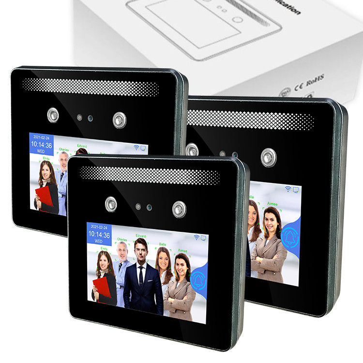 เครื่องจดจำใบหน้าแบบไดนามิก 5.0 นิ้ว RoHS Time Attendance Access Control System