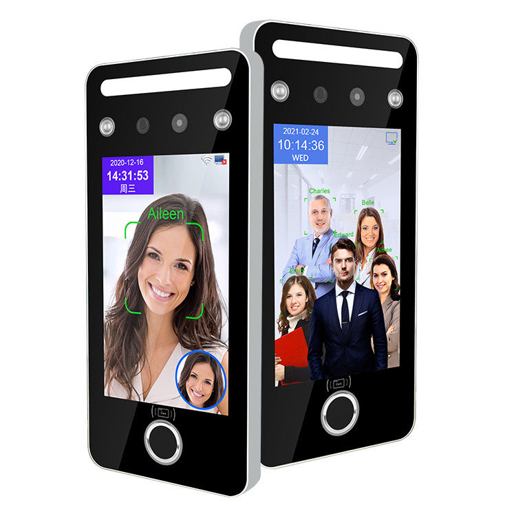 Touchless 5 นิ้วระบบควบคุมการเข้าถึงการจดจำใบหน้าเครื่องอ่านบัตร RFID