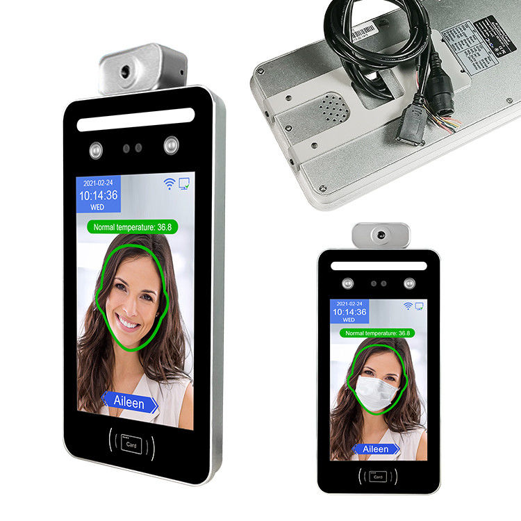 0.5M Face Recognition Time Clock Terminal การวัดอุณหภูมิความร้อน
