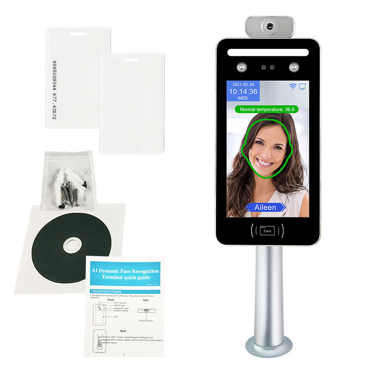 0.5M Face Recognition Time Clock Terminal การวัดอุณหภูมิความร้อน