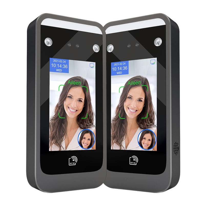 AI06 Face Recognition เครื่องเข้าร่วมประชุมเครื่องอ่านบัตร Wiegand Time Clocking System