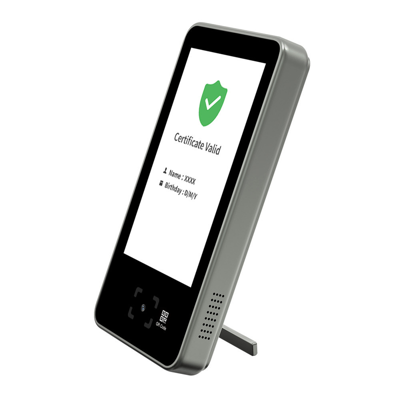 COVID 19 Digital Green Passport เครื่องอ่านรหัสสุขภาพของสหภาพยุโรป Italy Checked Green Pass Scanner