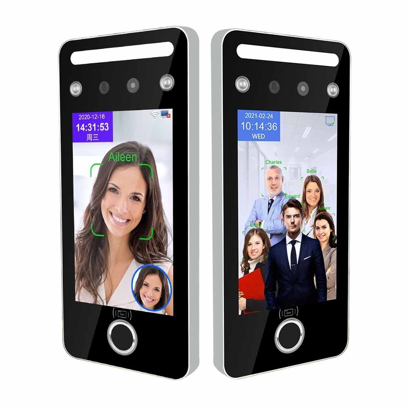เครื่องสแกนลายนิ้วมือลงเวลา 5 นิ้ว Touchless Facial QR Code Reader