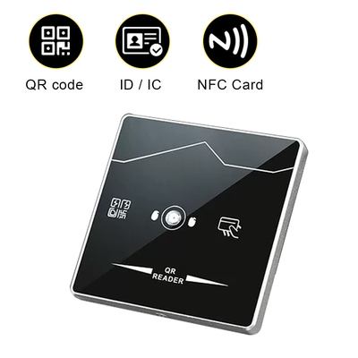 กระจกนิรภัย QR Code Reader ระบบควบคุมการเข้าออก Wiegand Proximity Card Reader