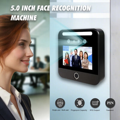 เครื่องรับรองการเข้าร่วมการประกอบงานที่ใช้ระบบ Cloud-based Face Recognition แบตเตอรี่สํารองและ 4G SIM GSM