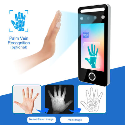 5 นิ้ว ทัชสกรีน มัลติโหมดมืออาชีพหน้าเครื่องควบคุมการเข้าถึงรหัสนิ้วมือ RFID ด้วย RS485