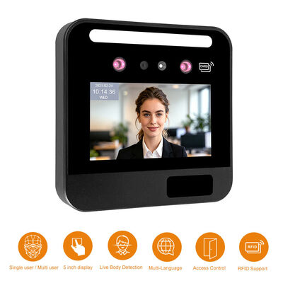 เครื่องควบคุมการเข้าถึงหน้าที่ใช้การใช้เวลาตามบัตร RFID ที่ใช้ AI พร้อมโมดูล WiFi/4G
