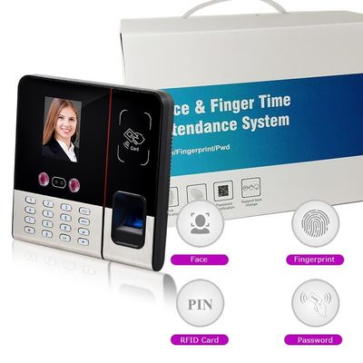 ใช้แบตเตอรี่ 2.8 นิ้ว Face Recognition Attendance Machine