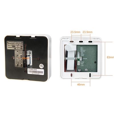 สำนักงานโรงเรียนกดปุ่มกดลายนิ้วมือระบบควบคุมการเข้าออกประตู