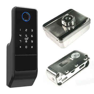 Wifi APP ลายนิ้วมือดิจิตอล Tuya Smart Lock Keyless วัสดุโลหะผสมอลูมิเนียม