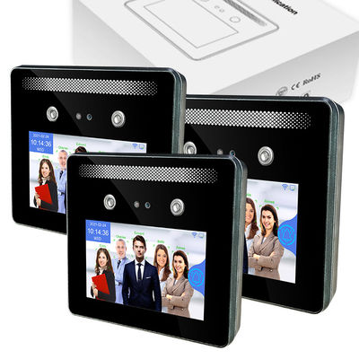 เครื่องจดจำใบหน้าแบบไดนามิก 5.0 นิ้ว RoHS Time Attendance Access Control System