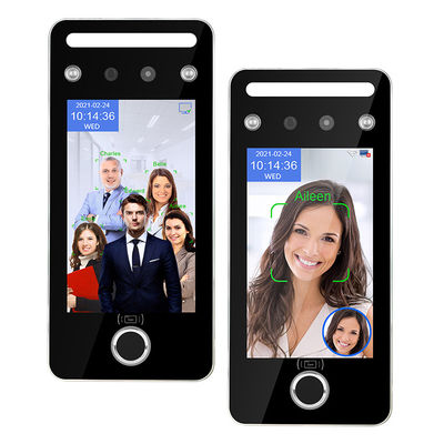 WiFi HD 720P เครื่องบันทึกเวลาด้วยไบโอเมตริกซ์เครื่องจดจำใบหน้า