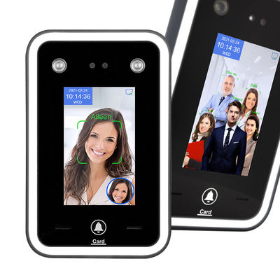 Smart AI 4.3 นิ้ว Biometric Face Detection ระบบควบคุมการเข้าออกเครื่องเข้าร่วมประชุม