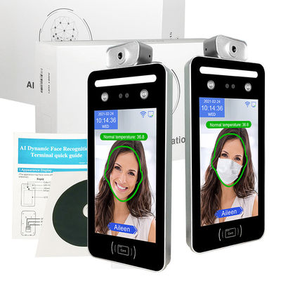 0.5M Face Recognition Time Clock Terminal การวัดอุณหภูมิความร้อน