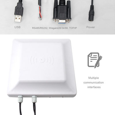 เสาอากาศในตัว UHF ในตัว 6 ~ 10m 868mhz เครื่องอ่าน UHF RFID ระยะไกล
