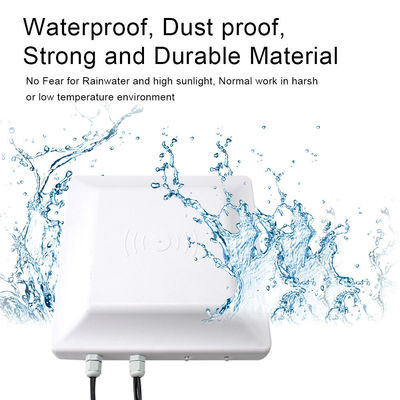 เสาอากาศในตัว UHF ในตัว 6 ~ 10m 868mhz เครื่องอ่าน UHF RFID ระยะไกล