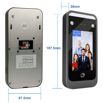 DC12V Face Recognition เครื่องเข้าร่วมประชุม AI06 Visible Light QR Code