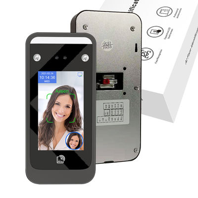 Linux 3.10 4.3 นิ้ว Face Biometrics ระบบเข้าร่วมประชุม AI Access Control