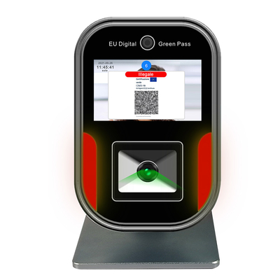 จอ LCD ขนาด 5 นิ้ว Russia EU Green Pass Scanner เครื่องอ่านรหัส QR