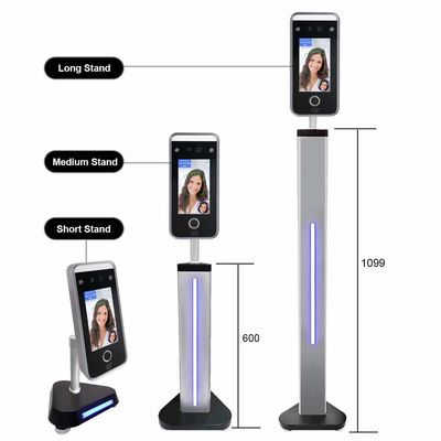 เครื่องบันทึกเวลาด้วยลายนิ้วมือ TCP WDR การตรวจจับ 2.5m การตรวจจับ
