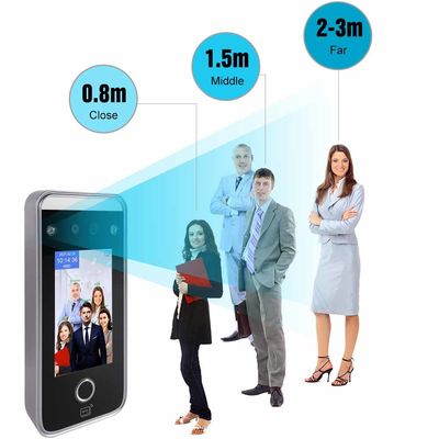 4.3 "IPS ระบบลายนิ้วมือเข้าร่วมประชุม 272x480 หน้าจอสัมผัสเครื่องจดจำใบหน้า