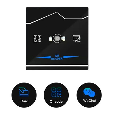 Wiegand26 / 34 Interface เครื่องอ่านบัตร RFID Proximity การเหนี่ยวนำอัตโนมัติกระจกนิรภัย