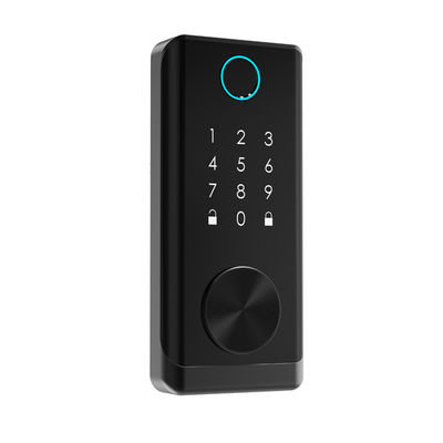 ลายนิ้วมือ Biometric ล็อคประตู Capacitive เซนเซอร์ Smart Keyless BLE APP Lock
