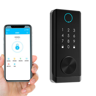 ลายนิ้วมือ Biometric ล็อคประตู Capacitive เซนเซอร์ Smart Keyless BLE APP Lock