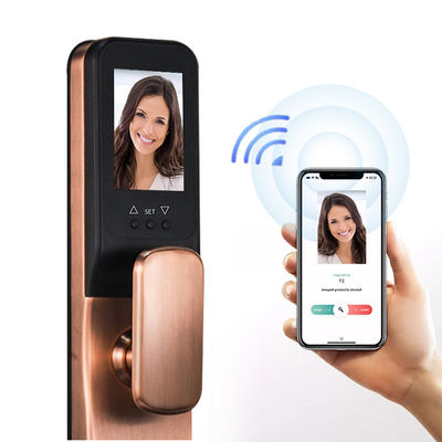 Wifi Tuya Smart Lock ระบบควบคุมการเข้าออก 3D Face Recognition Door Lock