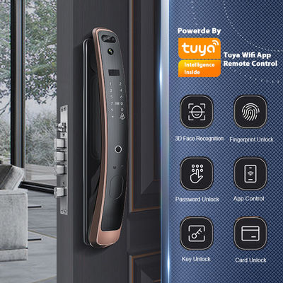 Wifi Tuya Smart Lock ระบบควบคุมการเข้าออก 3D Face Recognition Door Lock