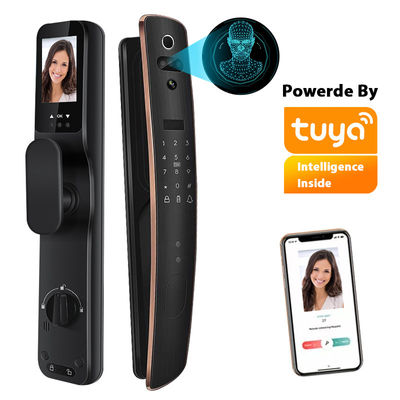 3D Face Digital Tuya Smart Lock RFID ระบบควบคุมการเข้าออกด้วยลายนิ้วมืออลูมิเนียม